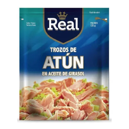 ATUN TROZOS EN ACEITE DE GIRASOL REAL 120GR