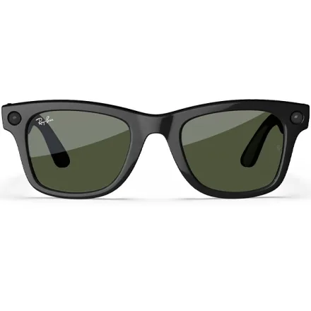 Oculos Sol Ray Ban Meta Wayfarer Speaker Shiny Blak G15