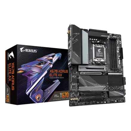 Placa Mae Gigabyte X670 Aorus Elite Ax Socket AM5 Chipset Ddr 5 Atx