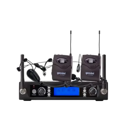 Microfone Gemini UHF 6200HL Cabeca Duplo