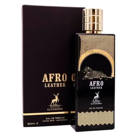Perfume Maison Alhambra Afro Leather Eau Parfum Unissex 80ml