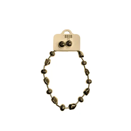 COLAR COM BRINCO DOURADO L.M COL-40310
