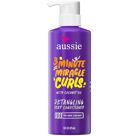 Mascara Capilar Aussie 3 Minute Miracle Curls Coconut Oil 475ml