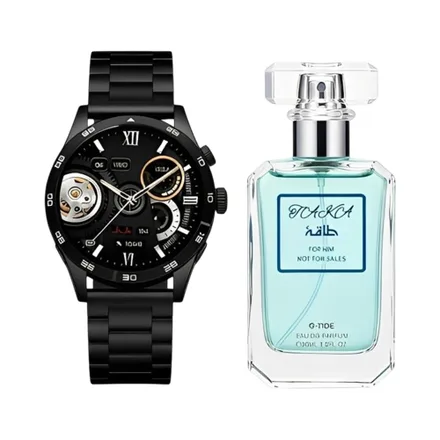 Kit Smart Watch G Tide Power Con Perfume Black