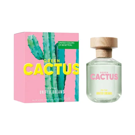 Benetton United Dreams Green Cactus Femenino Eau Toilette 80ml