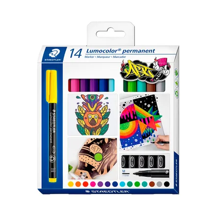 Marcador Staedtler Lumocolor Permanent Art 317 C14 14