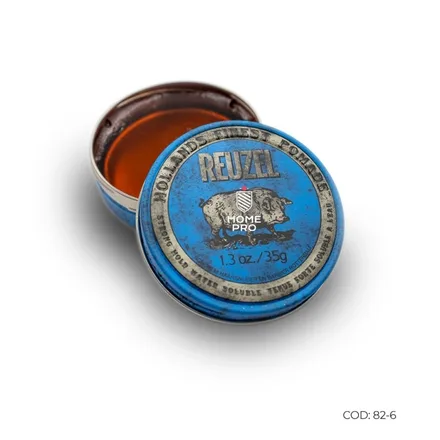 Pomada Fixacao Forte Alto Brilho Soluvel Reuzel 35g
