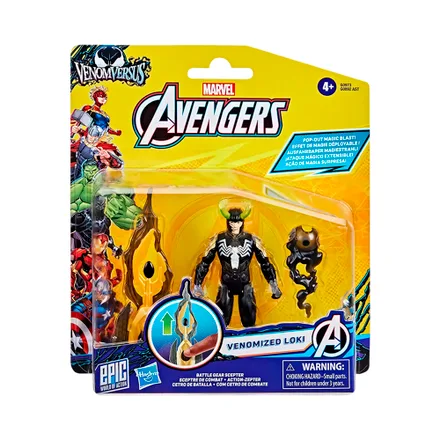 Figura Hasbro Marvel Avengers Venomized Loki G0892