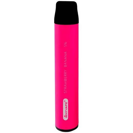 Pod Descartavel Anyvape 1600 Puffs 5 Strawberry Banana
