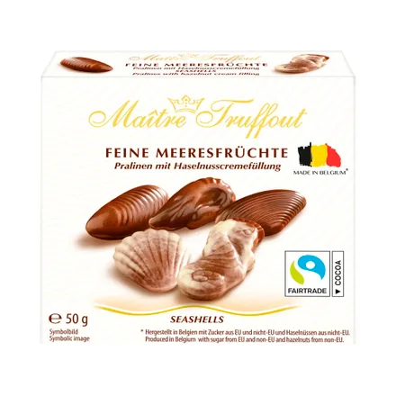 Chocolate Maitre Truffout Seashells 50 Gr
