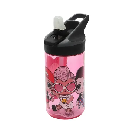 Botella Con Pajita Stor Surprise Rosa 480ml