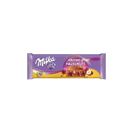 CHOCOLATE MILKA RAISINS & HAZELNUTS 270GR