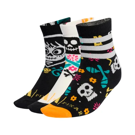Medias Juveniles Adidas Pixar Coco Femenino 3 Pares