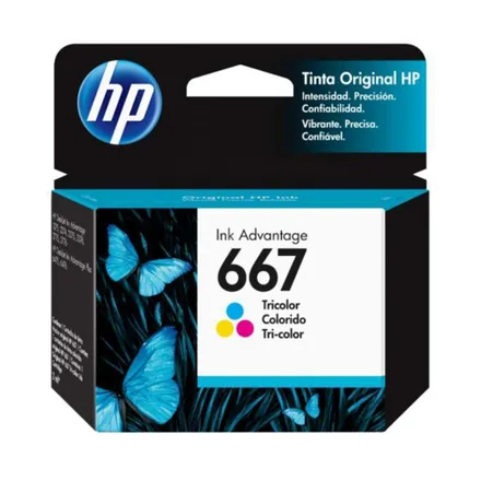 Cartucho Tinta Hp 667 Tricolor