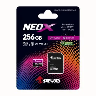 Cartao Microsd Keepdata Neox V30 A1 C10 256GB
