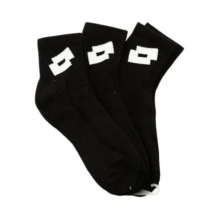 Medias Lotto Bl Wh Quarter Unisex 3 Pares