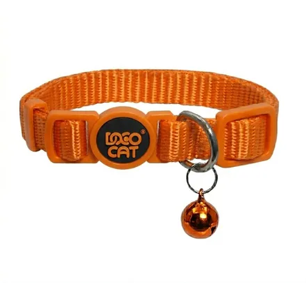 Doco Collar Nylon Gato Furball S8 Naranja