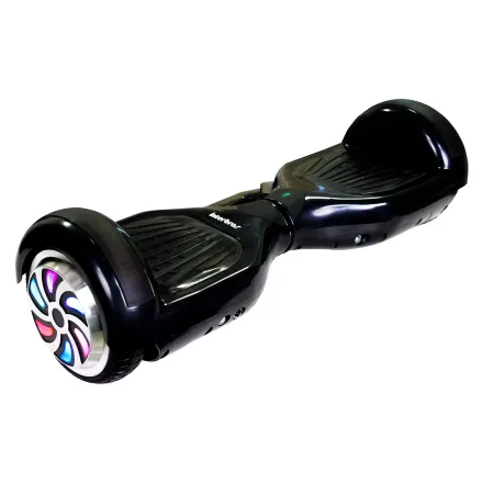 Scooter Elétrico Interbras 6.5" Bluetooth LED + Bolsa - Preto