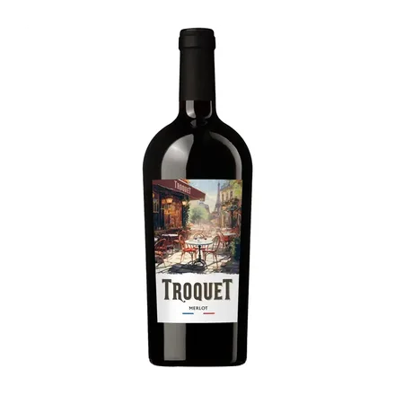 Vino Frances Troquet Merlot 750ml