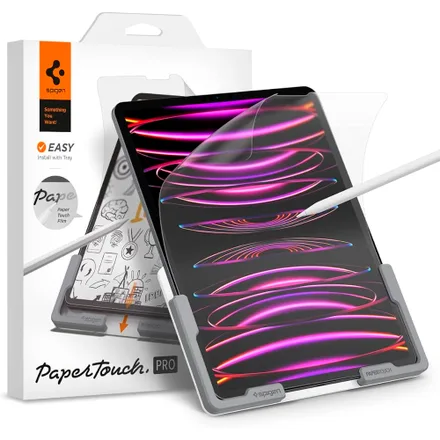 Pelicula Spigen iPad 12.9" Paper Touch Pro AFL05859 - Transparente
