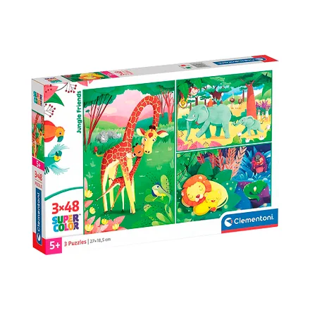 Rompecabezas Clementoni Super Color Jungle Friends 3