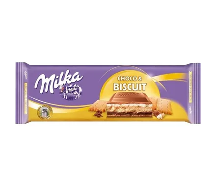 CHOCOLATE MILKA 300GR CHOCO & BISCUIT