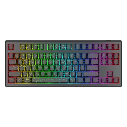 Teclado Gamer Redragon Uranus Pro K737B RGB Sem Fio - Preto