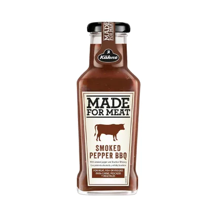 Salsa Kuhne Made Meat Bbq Smoked Pepper 235ml
