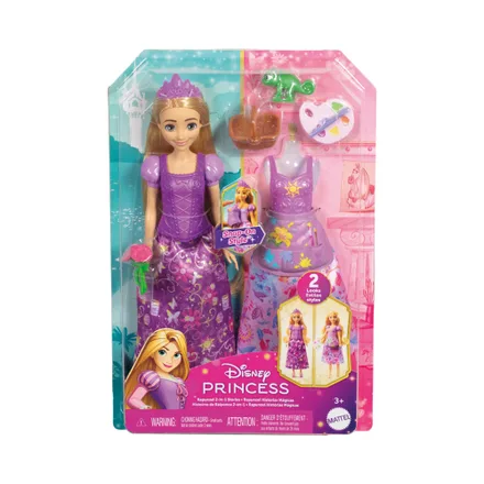 Muneca Disney Princess Rapunzel 2 En 1 Mattel Jbg 09
