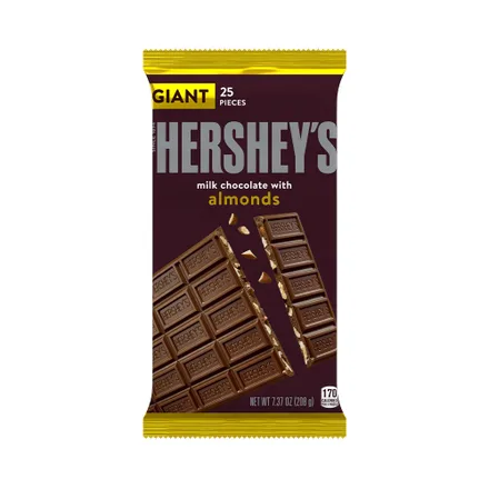 Chocolate Hersheys Almond Bar 208 Gr