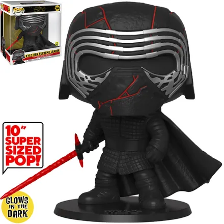 Funko Pop Star Wars Rise Of Skywalker Kylo Ren Supreme Leader 10 Super Sized Glow 344