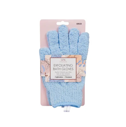 CALA GUANTES EXFOLIANTE PARA BAÑO 69533 BABY BLUE