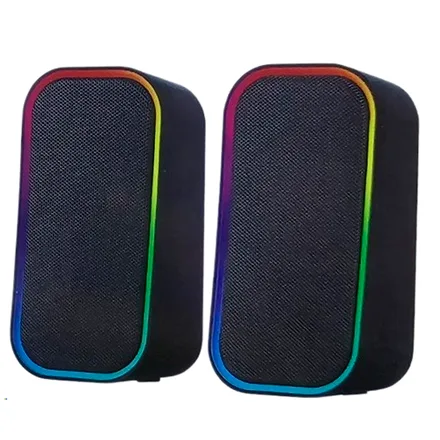 Speaker Satellite AS-92007 BT/RGB/AUX/USB- Negro