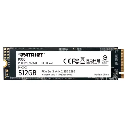 2 Patriot P300 Pcie 512GB