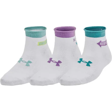 Meias Under Armour Feminino Essential Quarter Nov 3 Pares 100