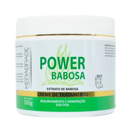 Mascarilla Capilar Kerabrasil Power Babosa 500 Gr