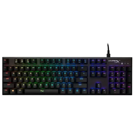 Teclado Gamer HyperX Alloy HX-KB1SS2-US RGB Switch Silver Speed USB - Preto
