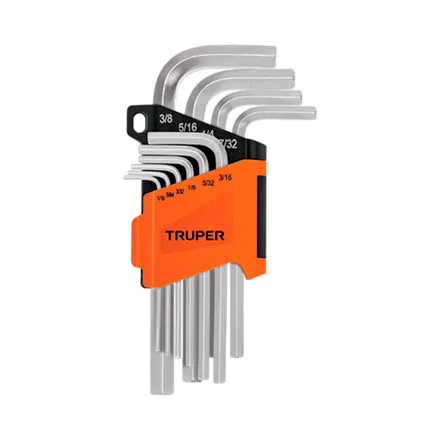 Llave Allen Hexagonal Truper 10 Piezas
