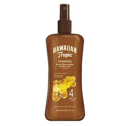 Hawaiian Tropic Aceite Bronceador Tanning Spf 4 240ml