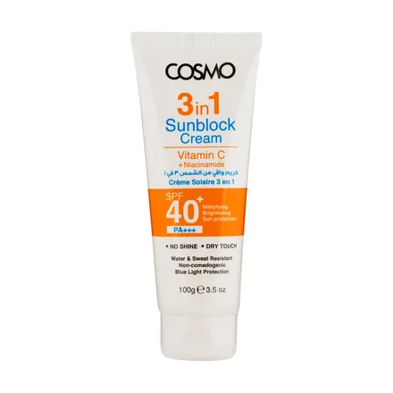 Cosmo Protector Solar 3EN1 Sunblock Spf 40 Plus 100g