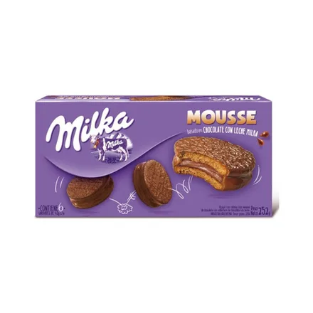 Alfajores Milka Caja 6 42GR Mousse Pret