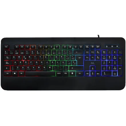 Teclado Gaming Mtek KB-7701LR/RGB (Español) - black