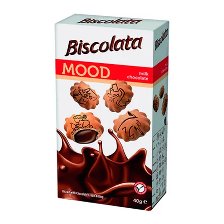 Galleta Biscolata Mood Con Relleno Chocolate 40GR