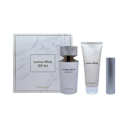 Stella Dustin Lumina White 3 En 1 Perfume Edp Locion Corporal Refil Recargable 100ml 5ml