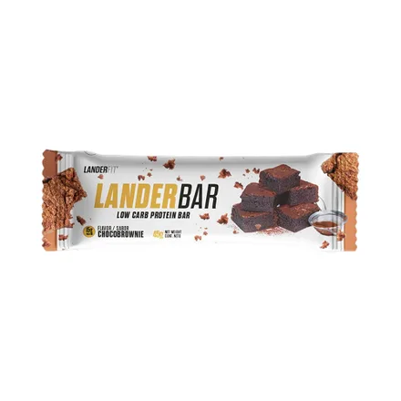 Barra Proteina Landerfit Landerbar Low Carb Chocobrownie 45 Gr