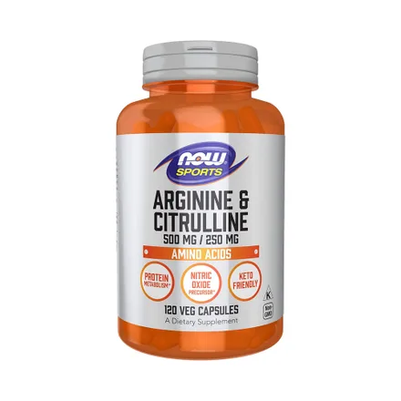 Vitamina Now Sports Arginine Citrulline 120 Capsulas