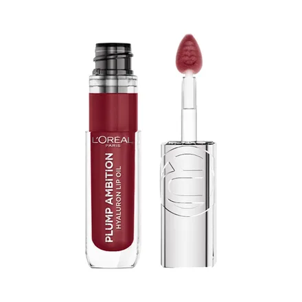 Aceite Labial Oreal Plump Ambition Hyaluron 490 Berry Jolie 5ml