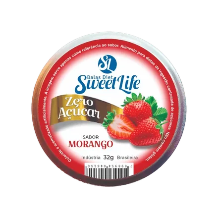 Caramelos Diet Sweet Life Sabor Fresa 32g