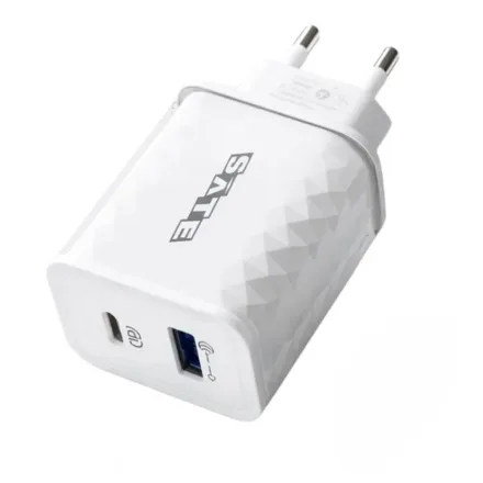 SATELLITE CARGADOR A-CC2001 USB-A/USB-C BLANCO