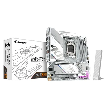 Placa Mae Gigabyte Aorus Elite 7 Ddr 5 Socket AM5 Chipset X870 Atx